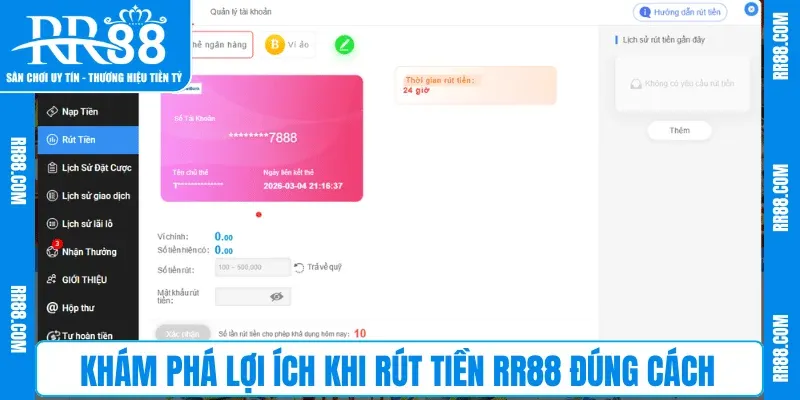 Khám phá lợi ích khi rút tiền RR88 đúng cách